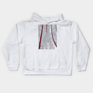 Maroon streak Kids Hoodie